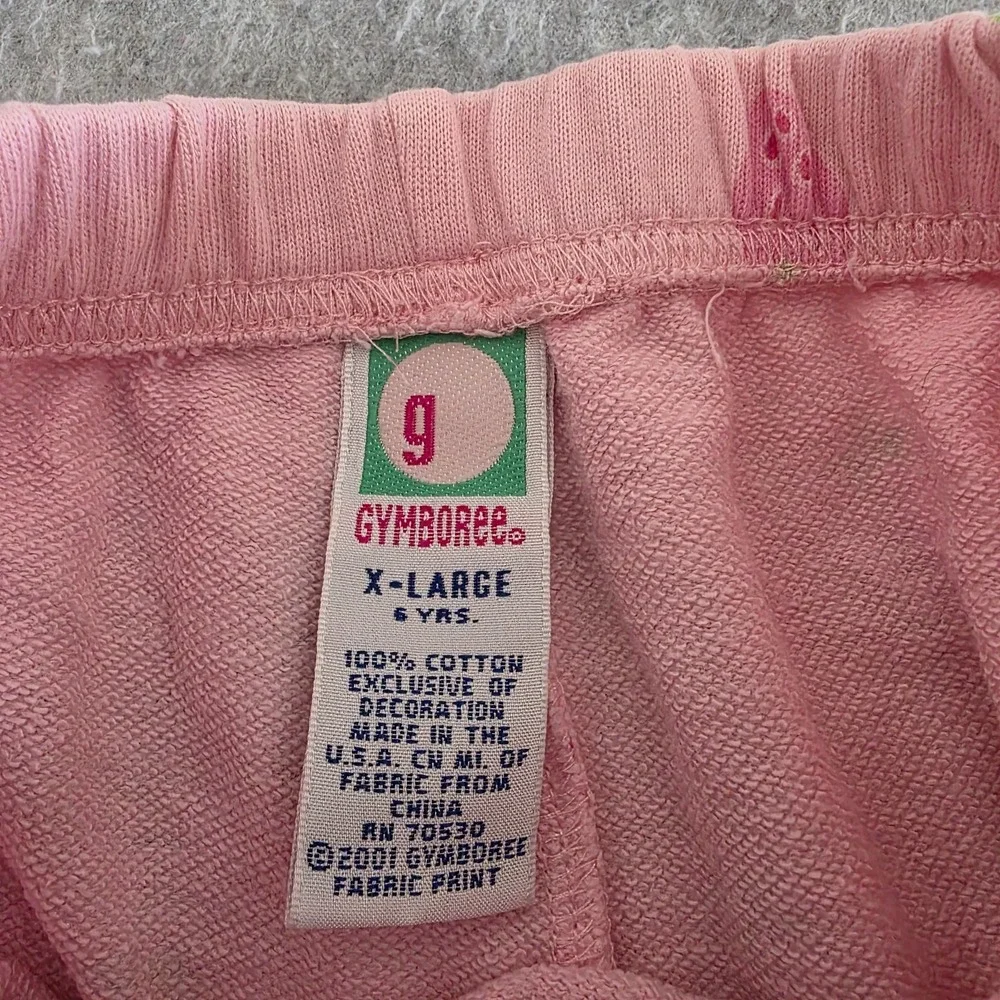 Gymboree Strawberry Pants Girls 6 Yrs XL Pink Elastic Waist Playtime Casual Wear
